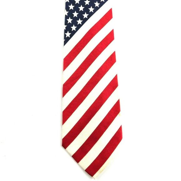 E. Graziano NWOT Red White Blue Stars Stripes T595 - Picture 2 of 4